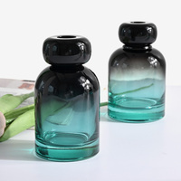 Diffuseur d'huiles essentielles en verre transparent 200ML personnalisé Bouteille de diffuseur de roseau ronde simple vide