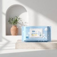 Lingettes humides de nettoyage et désincrustation pour cuisine et céramique, usage domestique, résistantes aux taches tenaces, jetables, 80 lingettes