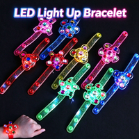 Bracelet lumineux LED clignotant pour enfants, idéal pour les fêtes, anniversaires, soirées et carnavals
