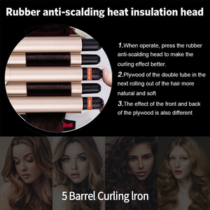 <span class=keywords><strong>Rizador</strong></span> <span class=keywords><strong>de</strong></span> <span class=keywords><strong>Pelo</strong></span> Eléctrico <span class=keywords><strong>de</strong></span> Cerámica Profesional <span class=keywords><strong>de</strong></span> 5 Barriles con Pantalla LCD, Fácil <span class=keywords><strong>de</strong></span> Usar, <span class=keywords><strong>Ondas</strong></span> Naturales, al por Mayor - Product Image 6