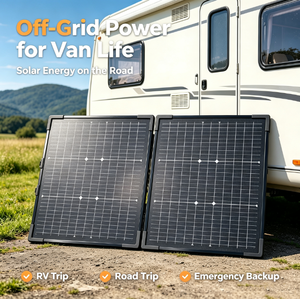 Panel Solar Plegable de 200W 12V, Maleta Impermeable con Controlador de Carga de 20A y Soporte Ajustable, Cargador Solar para Estación de Energía y RV - Product Image 3
