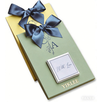 Tarjeta de Decoración Personalizada con Logotipo Estampado en Caliente para Baby Shower, Tarjeta de Regalo de Chocolate para Nacimiento de Bebé, Tarjeta de Decoración para Fiesta