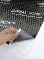 Kit d'insonorisation complet pour voiture JUNPAI 36 pieds carrés, ensemble de tapis d'amortissement en feuille d'aluminium butyle pour porte, sol, toit, coffre, 18 pièces