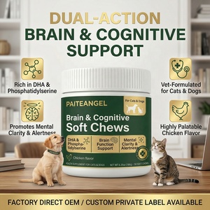 Suplemento Masticable Suave para Cognición Canina y Felina con DHA y Fosfatidilserina para Claridad Mental, Venta <span class=keywords><strong>al</strong></span> <span class=keywords><strong>por</strong></span> <span class=keywords><strong>Mayor</strong></span> OEM, Marca Privada - Product Image 1