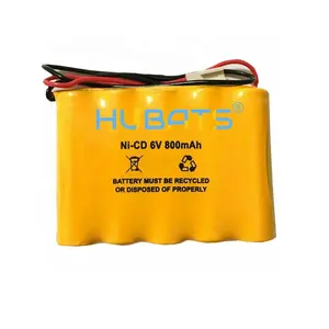 6V NiCd 800mAh AA аккумулятор замена для аварийного выхода свет пожарный выход знак 6V AA 800mAh NiCd Батарея