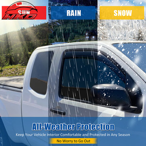 Déflecteurs de vitres encastrés pour Nissan Frontier 05-21 King Cab, protection contre la pluie - Product Image 6