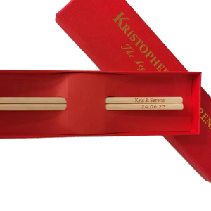 New Design Modern Bamboo Chopsticks Gift Set with Eco-Friendly Custom Packaging in Korean Chinese <b>Box</b> <b>for</b> Wedding Gift - Product Image 1