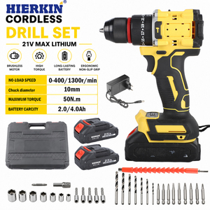 HIERKIN Battery Powered Herramientas De Electricista <strong>ElectricTools</strong> Kit Battery Drill Electric Motor Power Hammer Drills Electric - Product Image 4