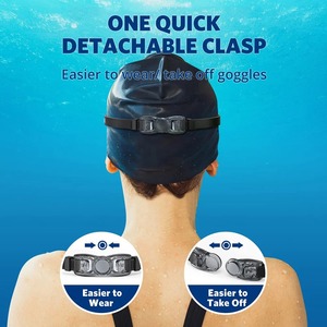 Set di <span class=keywords><strong>Occhialini</strong></span> da Nuoto Professionali, <span class=keywords><strong>Occhialini</strong></span> Antiappannamento a Specchio e Trasparenti con Tappi <span class=keywords><strong>per</strong></span> le Orecchie e Clip Nasale <span class=keywords><strong>per</strong></span> Adulti - Product Image 6