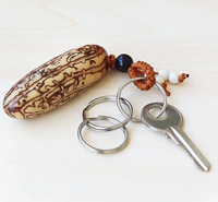 Porte-clés plat en métal, différentes couleurs, 15mm, 18mm, 25mm, 28mm, 30mm, 32mm, 35mm