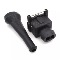 Connecteur d'injecteur de carburant universel Jetronic/Minitimer Bosh EV1 2 broches avec soufflet en caoutchouc