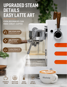 3000W Espresso <b>Coffee</b> <b>Machine</b> with Powerful Steam System for <b>Coffee</b> Shop and Home Use - Product Image 1