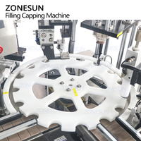 ZONESUN ZS-AFC9L entièrement automatique Monobloc rotatif cosmétique vide parfum petite bouteille liquide remplissage sertissage capsulage Machine