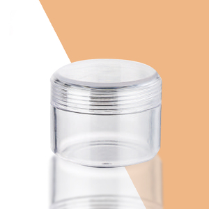 OEM ODM Clear Plastic Jars with Lids 4 oz Lids Clear 50g 100g 150g 200g PET 8 oz Plastic Cosmetic Jars Cream