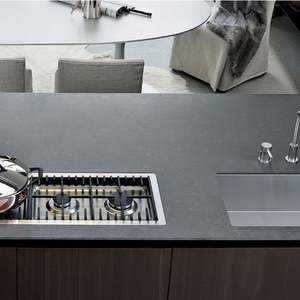 China Los Angeles Flat Pack High End Gloss Hdf Laminate Mdf Pvc Board White Acrylic Modern Design Kitchen <b>Cabinet</b> With Island - Product Image 5