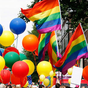 Lgbt гей-флаг высокого качества цифровой печати двухсторонний 3x5 футов уличный Радужный Флаг - Product Image 3