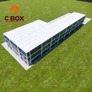 Cbox Customized Prefab Hotel Modern Suites Glass Curtain Wall Building Resort Flat Pack Apartment Bedroom Mobile Container House - Product Image 3
