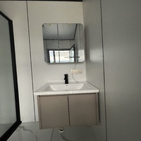 Panneaux sandwich en acier modulaires modernes personnalisables, imperméables/isolés, résistants aux ouragans, pour salon, chambre, appartement