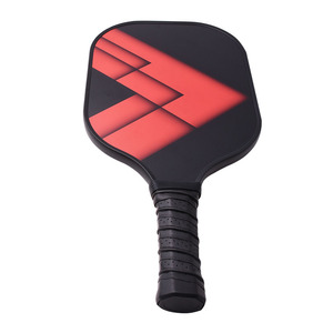 Ensemble de raquettes de pickleball, 2 raquettes, 4 balles, sac à fermeture éclair rigide, équipement de divertissement portable, forme standard, fibre de carbone - Product Image 5