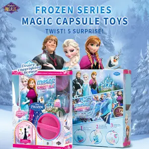 2024 nouvelles idées de produits Elsa princesse Frozen Magic Capsule jouets scène accessoires magiques Kit ensemble en plastique Illusion astuces pour enfants filles