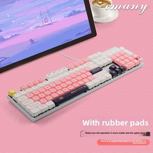 <span class=keywords><strong>Clavier</strong></span> mécanique RGB 104 touches Axe vert rouge Filaire E-Sports Interface USB virtuelle Ordinateur portable <span class=keywords><strong>Clavier</strong></span> mécanique de jeu - Product Image 5