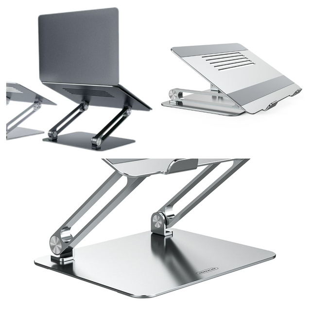 Laptop Gaming Cooling Stand for Macbook Aluminum Stand for Laptop Computer Desk for lenovo Laptop Adjustable Foldable Stand