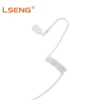 Écouteur tube acoustique LSENG pour talkie-walkie, connecteur 2 broches K, micro PTT compatible avec les radios bidirectionnelles Kenwood TK2207 TK3207