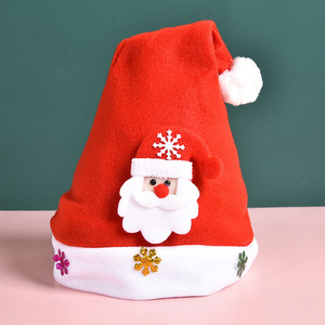 <span class=keywords><strong>Chapeau</strong></span> de bonhomme de neige de renne de père noël en peluche de luxe pour le sport de fête de costume de noël ou les événements de vacances de plage - Product Image 1
