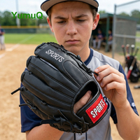 Gant de baseball d'entraînement pour jeunes enfants YumuQ Factory, personnalisable, en PVC/PU simili cuir, 8,5'' / 9,5'' / 10'' / 10,5''