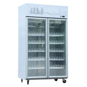 vertical freezer glass door for frozen chicken that used in hypers and supermarkets