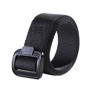 เข็มขัดผ้าใบ HB9298 ขนาด 120 ซม. พร้อมหัวเข็มขัดพลาสติกแบบวงแหวน สีเขียว ดำ กากี น้ำตาล - Product Image 3