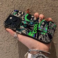 Coque de téléphone TPU tendance Hip-hop Graffiti Urbain IMD pour iPhone 17 16 15 14 13 12 11 Pro Max Plus