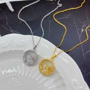 Europe Fashion Gold Plating Stainless Steel Crystal Rhinestone <b>Unicorn</b> Pendant Necklace <b>for</b> Women <b>Girls</b> Jewelry - Product Image 1