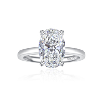 Fabricant de bijoux fins, usine de bijoux en argent 925, bague de fiançailles solitaire en zircone cubique de taille ovale, bijoux en gros pour femmes