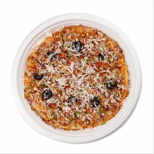 Premium 9 Inch Compostable Bagasse Plates <b>Round</b> Biodegradable Sugarcane Disposable Plates - Product Image 2