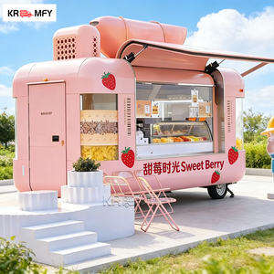 Robust Rounded <b>Square</b> Snack Food Hotdog Fast Food Truck Custom Stainless Steel Countertops Equipment <b>Shelving</b> 5 Shelves Mobile - Product Image 4