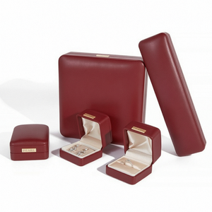 Customizable Jewelry <b>Box</b> Square <b>Ring</b> Pendant Bracelet PU Leather High End Satin Lining Jewelry <b>Box</b> for Personality Branding - Product Image 5