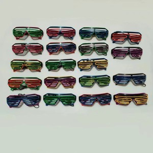 2024 cuốn tiểu thuyết PVC màn trập kính công nghệ không dây sáng <span class=keywords><strong>LED</strong></span> Glow đối với Đảng ramadan tốt nghiệp-neon Eyewear - Product Image 4