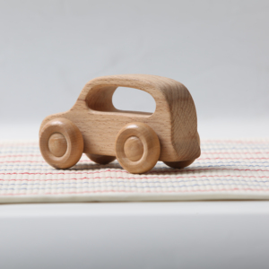 Natural Beech <strong>Wood</strong> <strong>Push</strong> <strong>Along</strong> <strong>Toy</strong> Car with Easy-Grip Handle Waldorf Montessori Vehicle for DTC Brands CE CPC 12M+ Kids <strong>Toy</strong> - Product Image 2