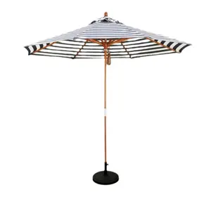 Waterdichte Cantilever Tuin Strand Patio Zon Canvas Parasol Houten Outdoor Restaurant Strandparasol