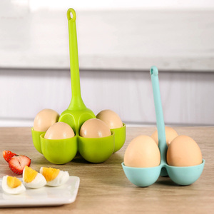 Soporte de silicona para huevos, olla hirviendo para escalfar huevos, estante de vapor práctico para estufa de cocina - Product Image 6