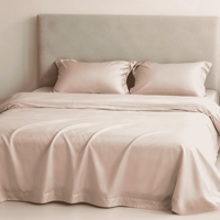 Parure de lit en fibre de Lyocell, anti-rides, soyeuse et lisse, housse de couette de qualité supérieure