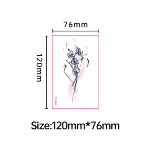 Qimeng nouveau 3D <span class=keywords><strong>Floral</strong></span> bras tatouage autocollant étanche et Durable temporaire corps Art blanc fleur ombre conception pour femmes/hommes visage - Product Image 6