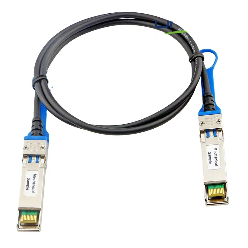 Cable de conexión directa personalizado 10GBase-CU SFP + DAC, 0,5 m-10m, Compatible con SFP + transceptor opcional