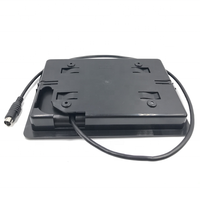 Moniteur de voiture de vue arrière 7 pouces TFT LCD moniteur d'affichage à écran large prise en charge 2 canaux AV vidéo connecter pour caméra de recul MDVR