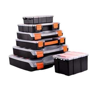 Boîte de rangement en plastique multi-compartiments pour composants, matériel, petite taille, portable, durable, vente en gros directe d'usine - Product Image 3