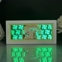 Décoration de salle de jeu Anime Tokyo Manji Mikey Sano et Draken 3D Paper Art Lamp LED Night Light Collectible
