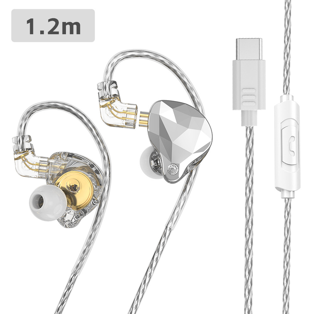 X4 Pro Wholesale High Quality Detachable Wired Headphones Type-c Earbuds With Mic HiFi Bass Stereo Earphone for Recording Game