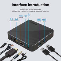 HOT Mortal T1S Android14 Smart TV Box ALLwinner H313 Télécommande vocale Wifi 6 HDR Mise à jour automatique OTA Lecteur multimédia multilingue