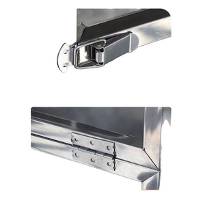 Chariot mobile multifonctionnel pliable en acier inoxydable pour snacks et marchés nocturnes, idéal pour le <span class=keywords><strong>camping</strong></span> en extérieur - Modèle 2025 - Product Image 4
